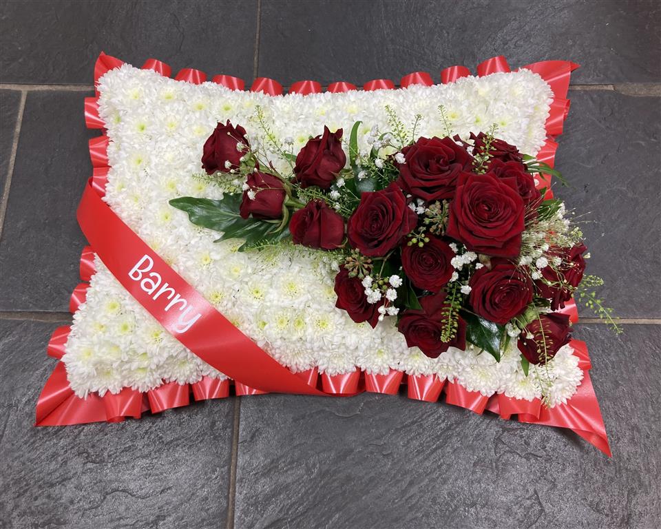 Pillow funeral tribute Hayle